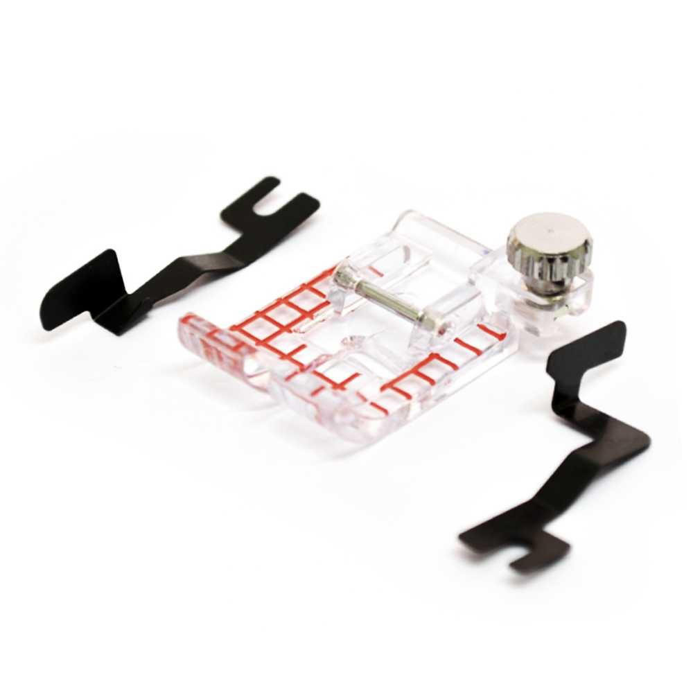Janome Clear View - Piedino Trasparente Con Guide Per Trapuntatura E Cucito 1/4 E 1/8 Di Pollice - 2