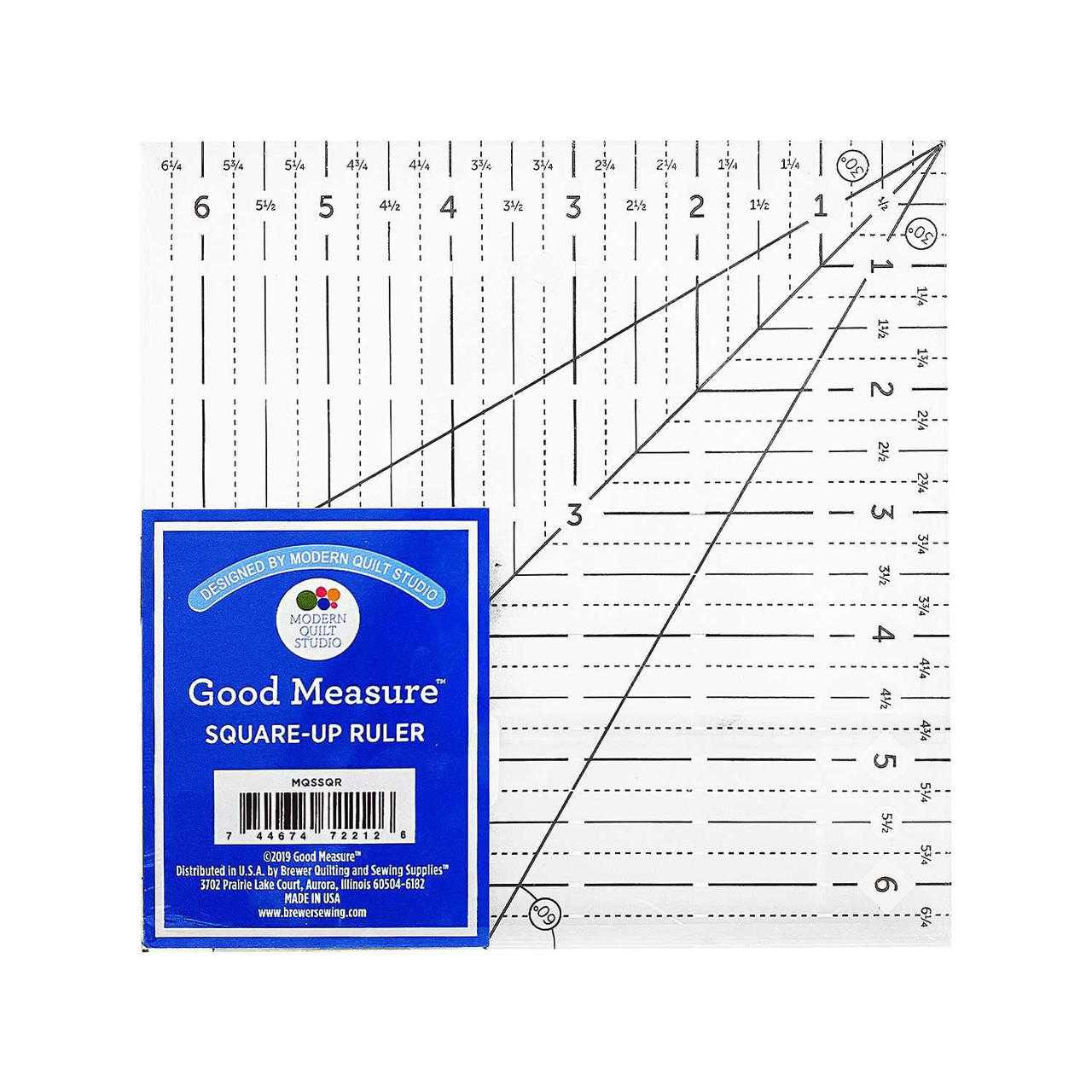 Good Measure Modern Quilt Studio Square-up Ruler