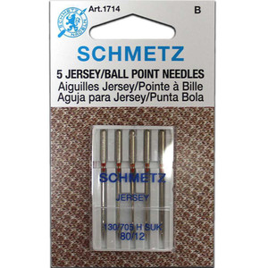 Schmetz Ball Point (Jersey) Needles - Size 80/12