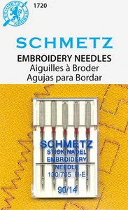Schmetz Embroidery Needles - Size 90/14
