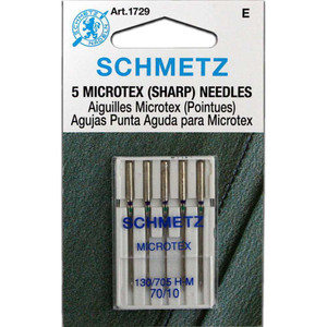 Schmetz Microtex (Sharp) Needles - Size 70/10