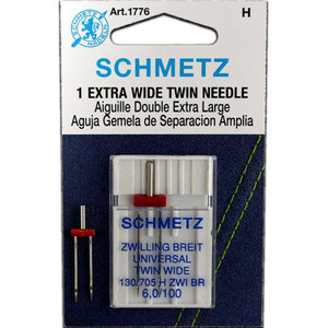 Schmetz Twin Needle / Larger Size - Size 6.0/100