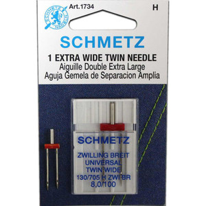 Schmetz Twin Needle / Larger Size - Size 8.0/100