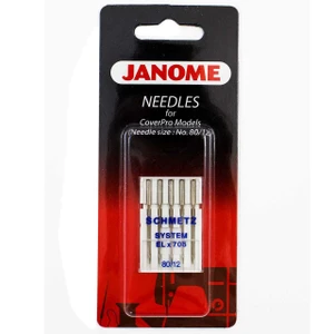 Schmetz ELx705 Size 12 Needles 5pk for Janome Cover Pro