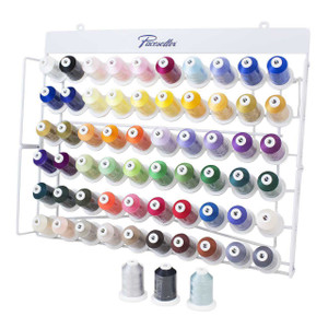 Brother Pacesetter 60 Color Poly Thread Set with Rack