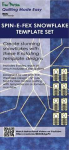 Sew Steady Westalee Spin-E-Fex Snowflake Template 8pc Set