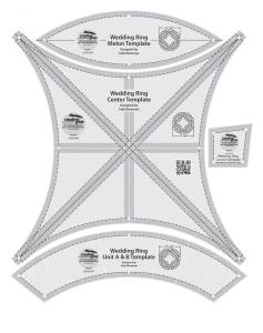 Creative Grids Double Wedding Ring Templates Quilt Ruler