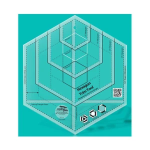 Creative Grids Hexagon Trim Tool Quilt Ruler