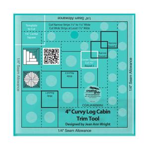 Creative Grids 4in Curvy Log Cabin Trim Tool