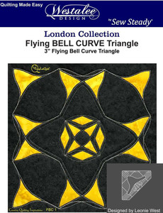 Sew Steady 6 inch Flying Bell Curve Triangle Templates
