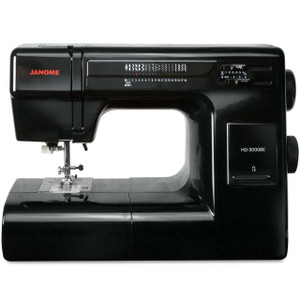 Janome HD3000-BE Sewing Machine with Bonus Accessories front view