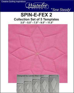 Sew Steady Westalee Spin-E-Fex Quilting Template Set 2