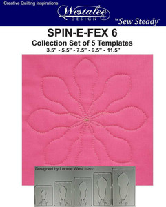 Sew Steady Westalee Spin-E-Fex Quilting Template Set 6