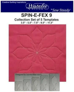 Sew Steady Westalee Spin-E-Fex Quilting Template Set 9
