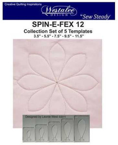 Sew Steady Westalee Spin-E-Fex Quilting Template Set 12