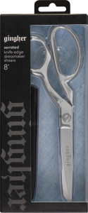 Gingher 8in Serrated/Knife Edge Dressmaker's Shears