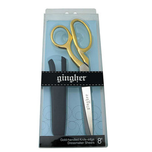 Gingher 8in Gold-Handled Knife-edge Dressmaker Shears