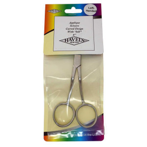 Havel's Double Pointed Left Handed Duckbill Applique Scissors 6in