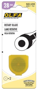 Olfa 28mm Rotary Blade - 2 Pack