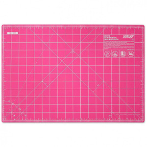 Olfa Splash Companion Mat 12in x 18in Fairy Floss Pink