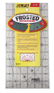 Olfa Frosted Acrylic Olfa Ruler 6 x 12 - The Traveler