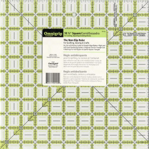 Omnigrid Omnigrip Neon Ruler 10 1/2in Square