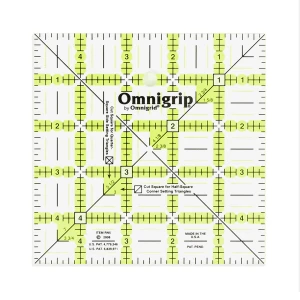 Omnigrid Omnigrip Neon Ruler 5in Square