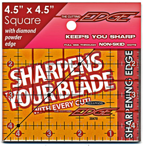 Sullivans Cutting Edge Clear Sharpening Edge Ruler 4-1/2in Square