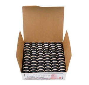 Robinson-Anton Polyester L Style Prewound Bobbin 144ct Black
