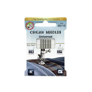 Organ ECO Needles Universal Size 80/12 - 5 Needles Per Pack