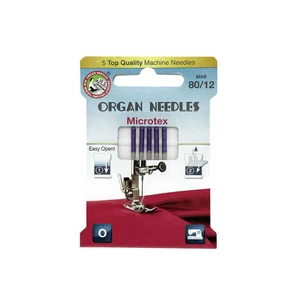 Organ ECO Needles Microtex Size 80/12 - 5 Needles Per Pack