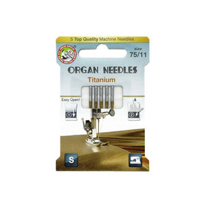 Organ ECO Needles Titanium Size 75/11 - 5 Needles Per Pack