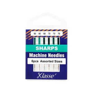 Klasse Sharps Needle Assortment 70/10 60-08 Pack of 6 Needles