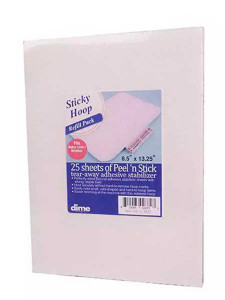Dime Peel N Stick 8.5" x 13.25" - 25 pk for Sticky Hoop 6"x10"