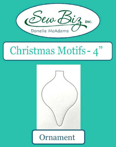 Sew Biz Christmas Motif Template - Ornament