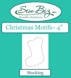 Sew Biz Christmas Motif Template - Stocking