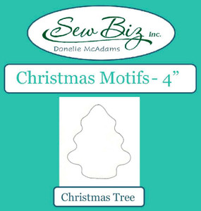 Sew Biz Christmas Motif Template - Tree