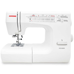Janome HD5000 Heavy Duty Sewing Machine with Bonuses front view