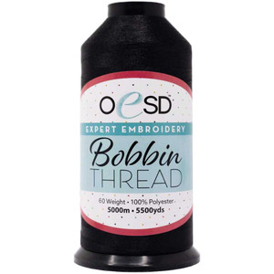 OESD Black Bobbin Thread 60 Weight 5500 Yards
