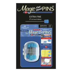 Magic Pins Extra Fine Flat Head Pins (Qty 50)