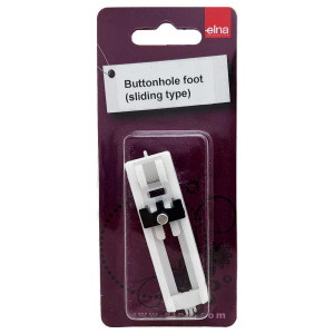 Elna 5mm Front Load Sliding Buttonhole Foot with Sizer
