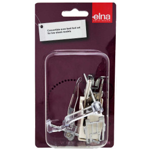 Elna 7mm Low Shank Convertible Even Feed Foot Set