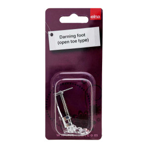 Elna 7mm Low Shank Open Toe Darning Embroidery Foot