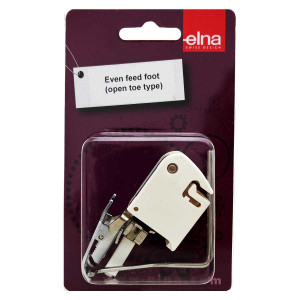 Elna 7mm Low Shank Open Toe Even Feed Foot with Quilt Guide