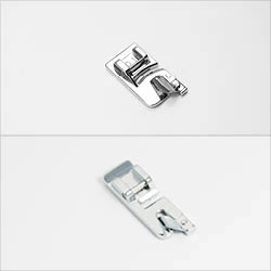 Elna 7mm Rolled Hem Two Foot Set Makes 4mm and 6mm Hems