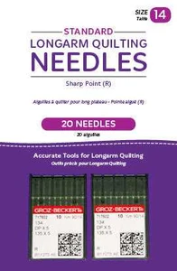 Handi Quilter Standard Longarm Needles 14/90-R Sharp Pkg of 20