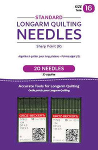 Handi Quilter Standard Longarm Needles 16/100-R Sharp Pkg of 20