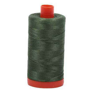 Aurifil Cotton 50wt/1422yds - Very Dark Grass Green
