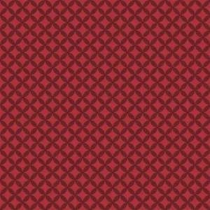 Benartex Fabric - Circle Crescents Dark Red