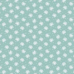Benartex Fabric - Snuggle Leaf Flannel Dk.Turq.